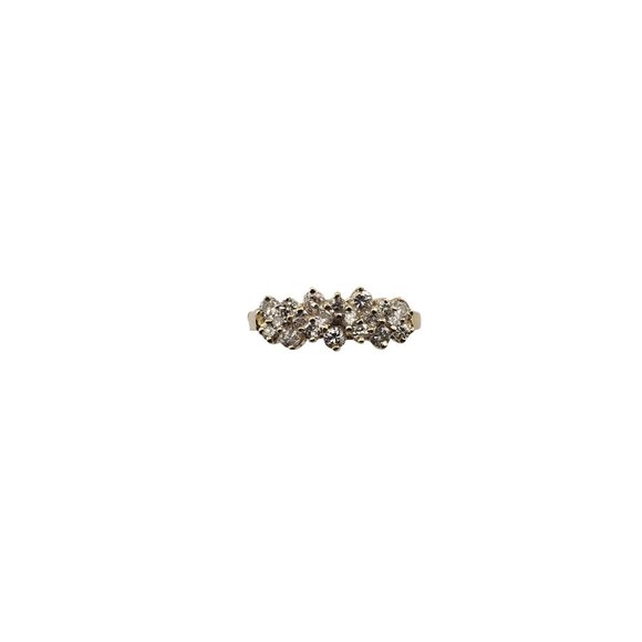 Vintage 10 Karat Yellow Gold and Diamond Ring Size 7 #12262 - Picture 1 of 7